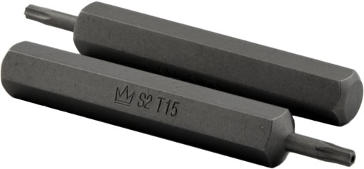 TORX BIT T15 x 75mm S2 s OTVOROM