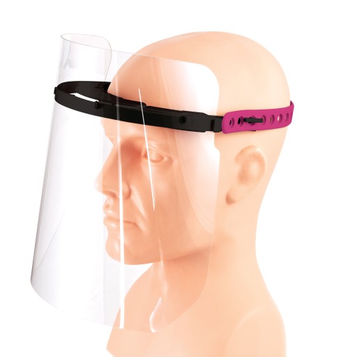 Maska OCHRANNÝ VISOR štít na tvár purpurová