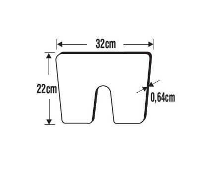 TRANSOM - KRYT MOTORA, BIELY 320X220 MM