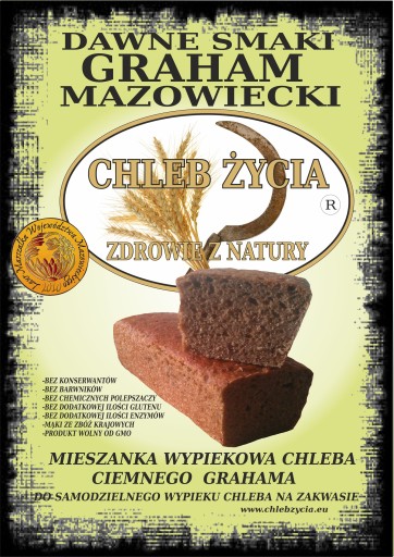 ZMES NA PEČENIE CHLEBA ŽIVOTA GRAHAM MAZOWIECKI 1,00 kg