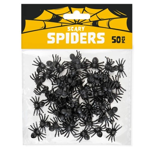 Ozdobné konfety PAVÚCI na Halloween - 50 ks