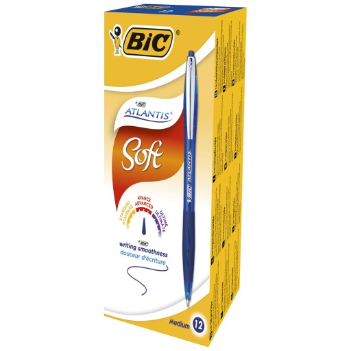 ATLANTIS SOFT METAL CLICK MODRÝ BIC BIC BALLPOINT
