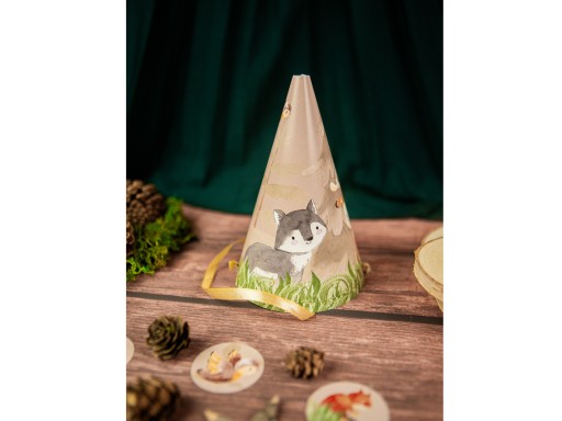 Narodeninové čiapky Forest Animals 6 ks
