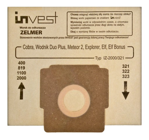 EKO TAŠKY PRE ZELMER ELF,ELF 2,ELF 3 ELF BONUS METEOR 2 ODYSSEY COBRA x10