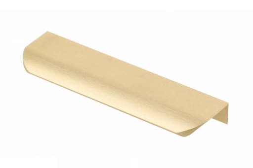Nábytková úchytka GTV HEXA edge, svetlo brúsené zlato, 192 mm