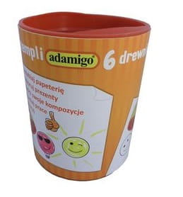 Drevené smajlíkové pečiatky Adamigo