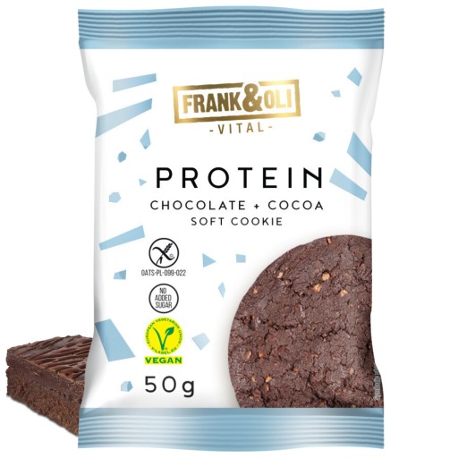 BROWNIE vegánske sušienky, bez cukru, bez lepku, 50g FRANK&OLI
