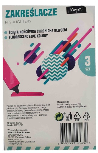 KAYET 3-DIELNA SADA NEÓNOVÝCH ZDVIHOVAČOV