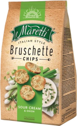 PD Bruschette Maretti Chips smotana a cibuľa 70g