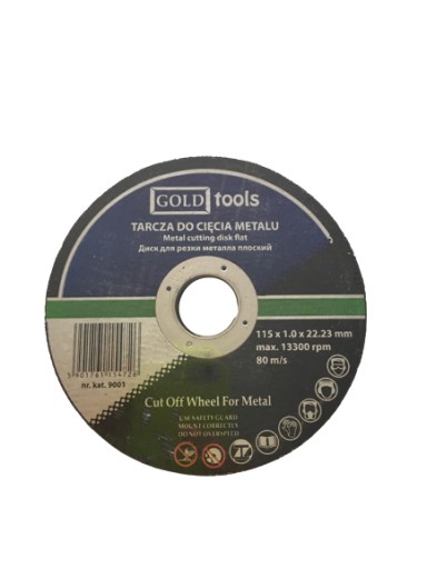 Oceľový rezací kotúč na kov 115 x 1,0 mm 10 ks,