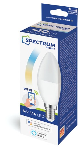 E14 LED 5W 2700-6500K stmievateľná Smart WiFi TUYA