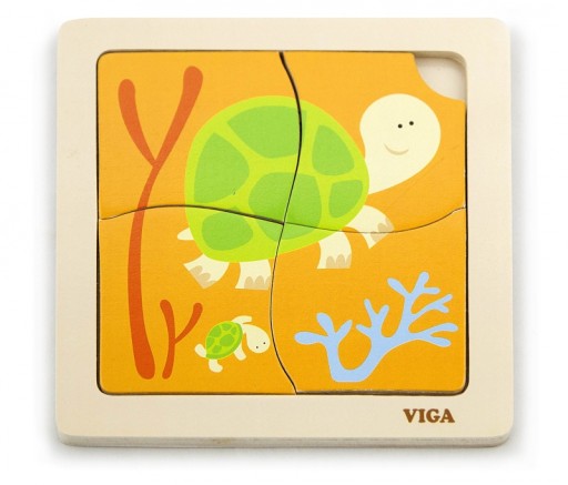 Viga 50143 Puzzle na podstavci - korytnačky