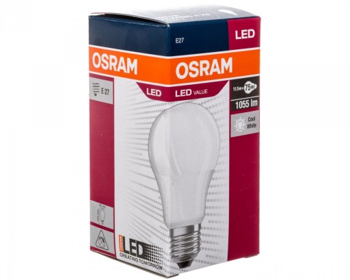 E27 LED žiarovka 11W HODNOTA A75 1080lm 6500K