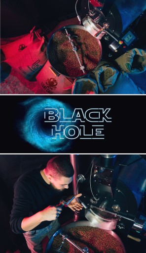 Zmes čerstvo pražených kávových zŕn Black Hole 50G pre kávovar na espresso