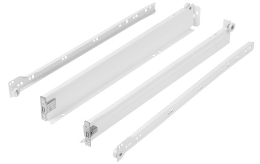 METALBOX nízka zásuvka H-54 mm L-500 mm biela RAL9010 AMIX
