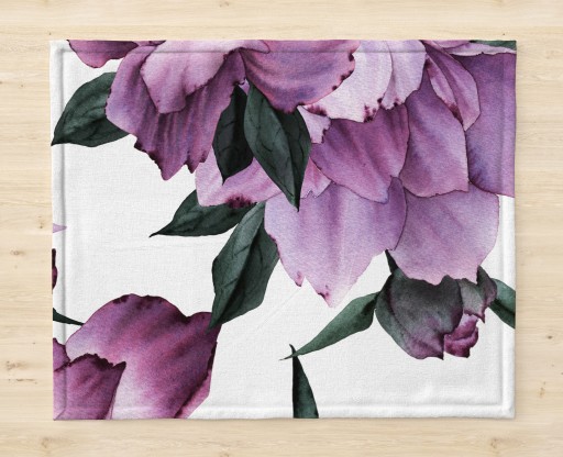 Obrúsok S POTLAČOU 30x45, OBDŽNÍKOVÉ KVETY