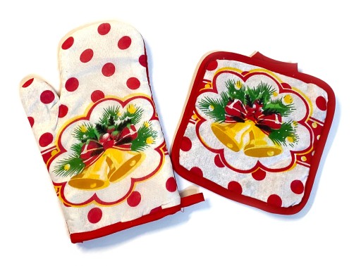 VIANOČNÁ SÚPRAVA RUKAVIČKA + VÝPAL Santa Claus Vianoce 8