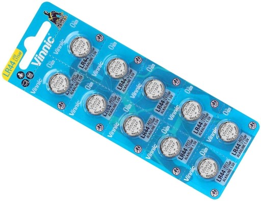 10x BATÉRIA VINNIC L1154 LR44 AG13 G13 GP76A SR44