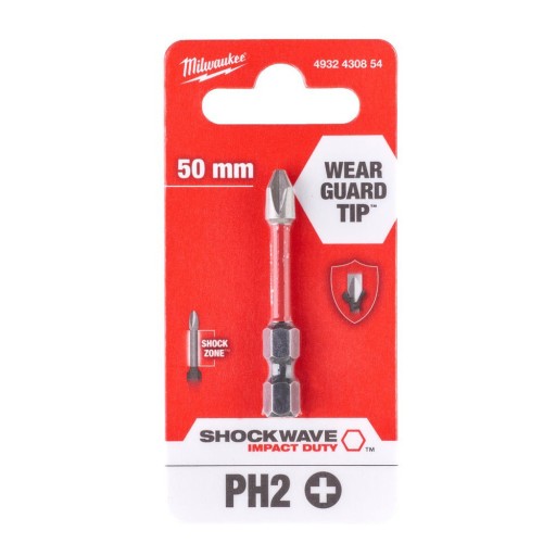 Nárazový bit. Milwaukee SHOCKWAVE PH2 50mm