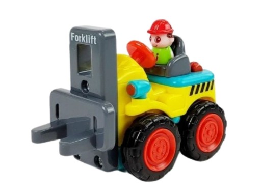 Auto pre deti, auto na stavbu, hračka pre dvojročné dieťa, vysokozdvižný vozík HOLA