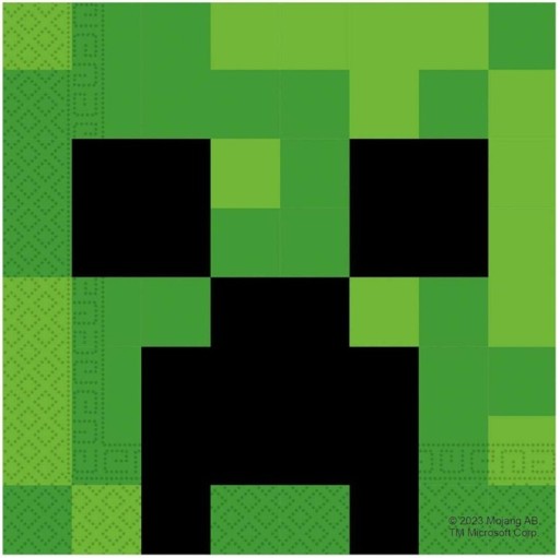 Hra ON MINECRAFT masky PLAYER OKULIARE HERNÁ PÁRTY narodeninová oslava 6 ks