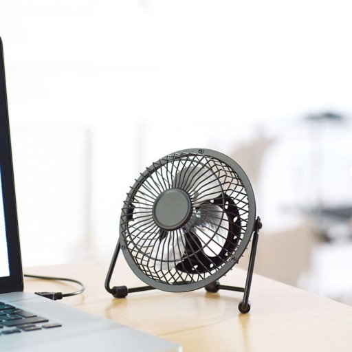 VENTILÁTOR USB ŠTANDARDNÝ KOVOVÝ KANCELÁRSKY STOLNÝ VENTILÁTOR NA STOL