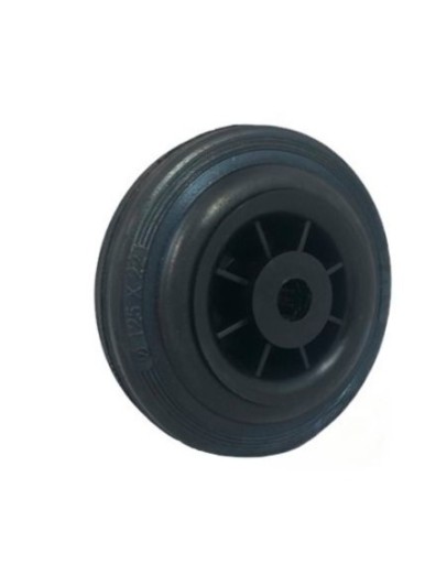 Kruh, krúžok fi. 125 mm, plast a guma, s klzným ložiskom.