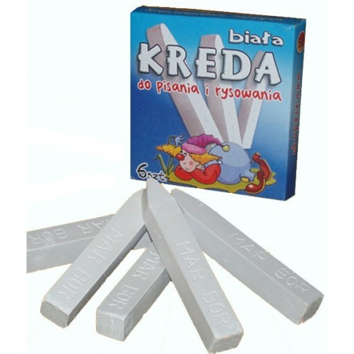 BIELE CHALK B2 MALÉ 6 TYČOV