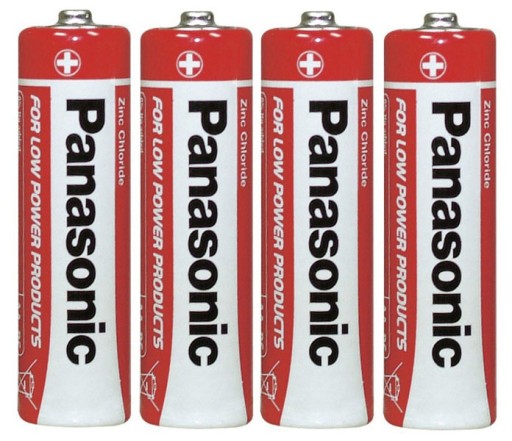 4x 1,5V prstová batéria Panasonic AA R6 blister