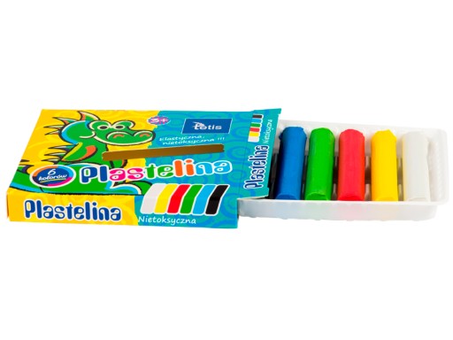 Plastelína Tetis KP001-A 6 farieb