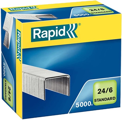 Kancelárske sponky 24/6 Rapid Standard 5000 ks