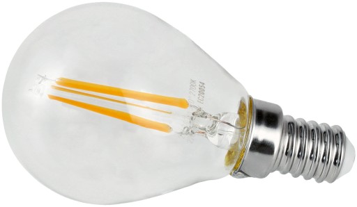 LED žiarovka E14 2W teplá farba 220-240V AC dekoratívna