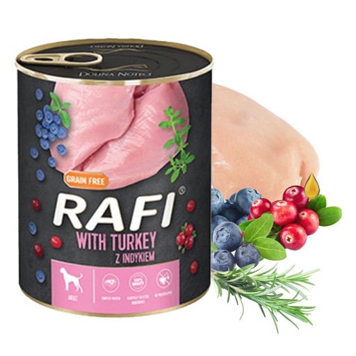 DOLINA NOTECI RAFI Mokré krmivo pre psov Morka 800g