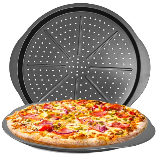 Forma na pizzu s nepriľnavým povrchom, veľký odolný podnos