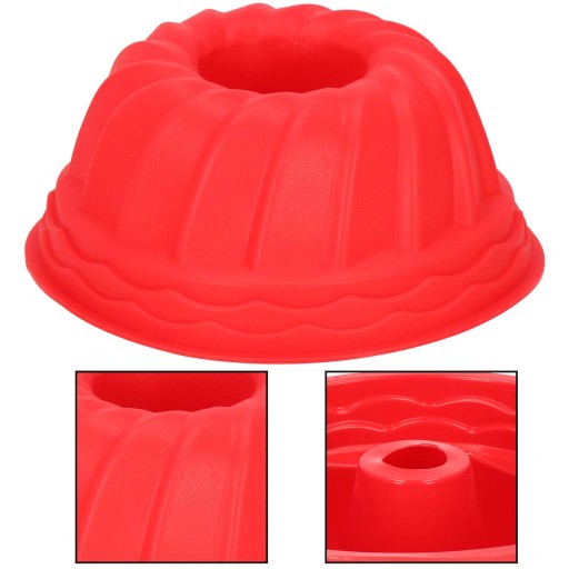 SILIKÓNOVÁ VEĽKÁ FORMA NA PEČENIE TORTY S KOMÍNOM 23cm