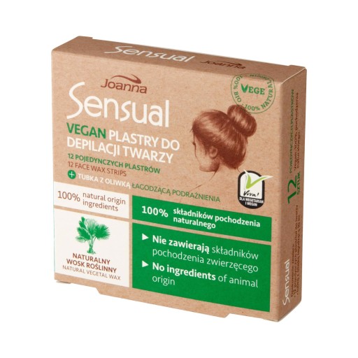 Joanna Sensual Vegan náplasti na depiláciu tváre 1