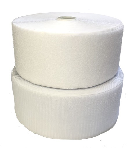 VELCRO PÁSKA VELCRO 10cm OBOJSTRANA BIELA 100mm - 1mb