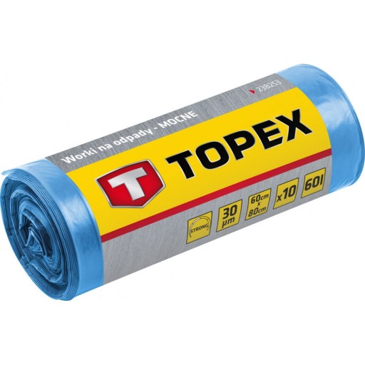 Vrecia na odpad 120 L, modré, 40 mic