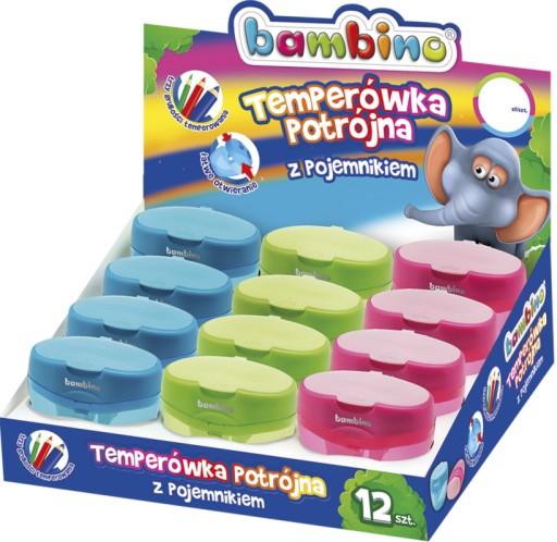 BAMBINO trojitá brúska s nádobkou