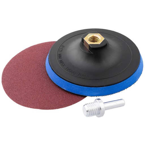 C4670 KOTOUČOVÁ BRÚSKA NA VELCRO + VŔTAČKA 115MM
