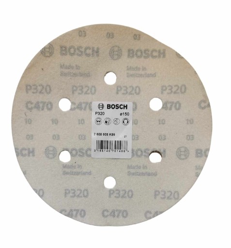 BOSCH brúsny kotúč na suchý zips 150mm P320 C470 1 ks.