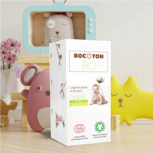 BoCoton BIO bavlnené utierky 50 kusov