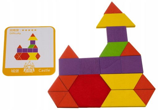Náučné puzzle drevené figúrky mozaikové montessori puzzle