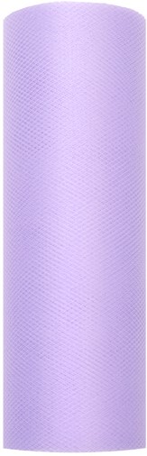DEKORATÍVNY LILA TYL NA RÚLE NA MAŠLE, BAMBULY, SVADOBNÉ 15 CM X 9 M
