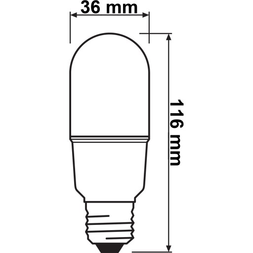 E27 LED žiarovka 10W = 75W 1050lm 6500K 200° OSRAM