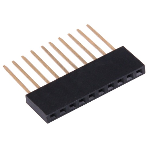 Dlhý PIN GOLDPIN shield 10-pinový konektor, kompatibilný s Arduino