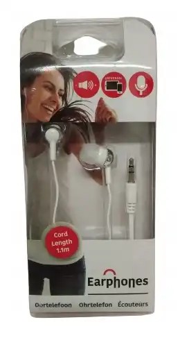 Slúchadlá do uší so silikónovými chráničmi čierna/biela Fc4500220