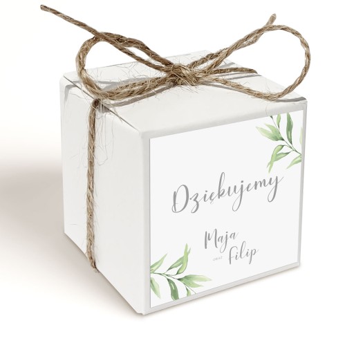 Ďakujem box Wedding 2 PERS fondán. VZORKY