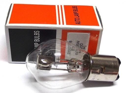 Žiarovka predného svetlometu 12 V 25/25 BA20 D WSK Simson