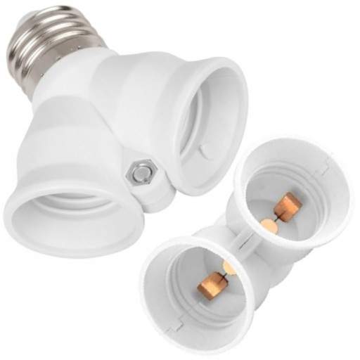 Rozbočovač adaptéra pre žiarovku E27 / 2xE27